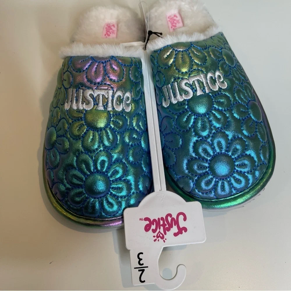 Justice slip on scuff slippers